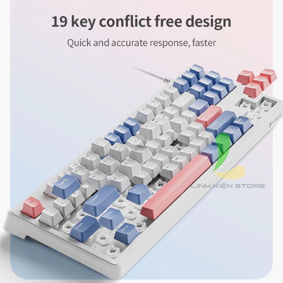 XUNFOX K60 HOSAN Bàn Phím Giả Cơ Có Dây Kết Nối Đầu USB, 19 Phím Conflict Free Phản Hồi Nhanh | BigBuy360 - bigbuy360.vn