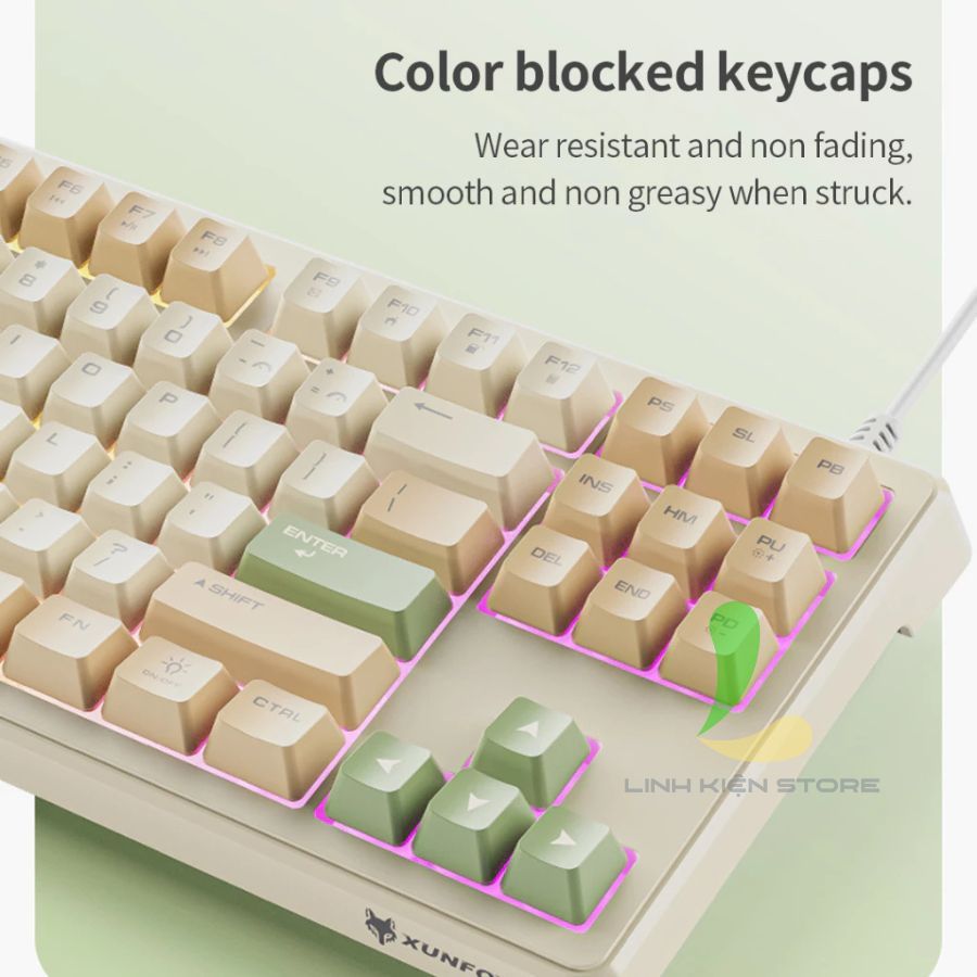 XUNFOX K60 HOSAN Bàn Phím Giả Cơ Có Dây Kết Nối Đầu USB, 19 Phím Conflict Free Phản Hồi Nhanh | BigBuy360 - bigbuy360.vn