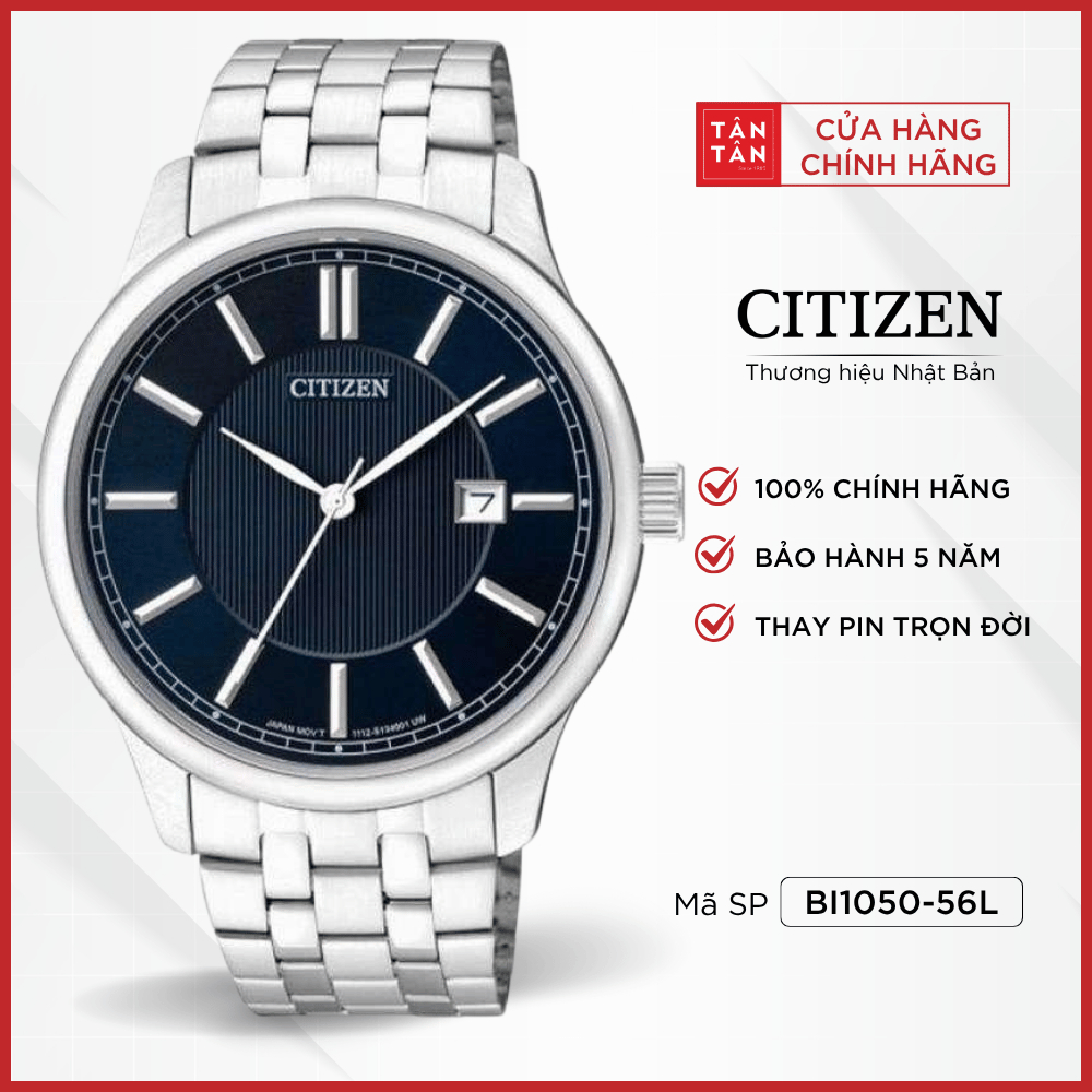 Đồng Hồ Nam Citizen  BI1050-56L Quartz 40mm - Đồng Hồ Tân Tân