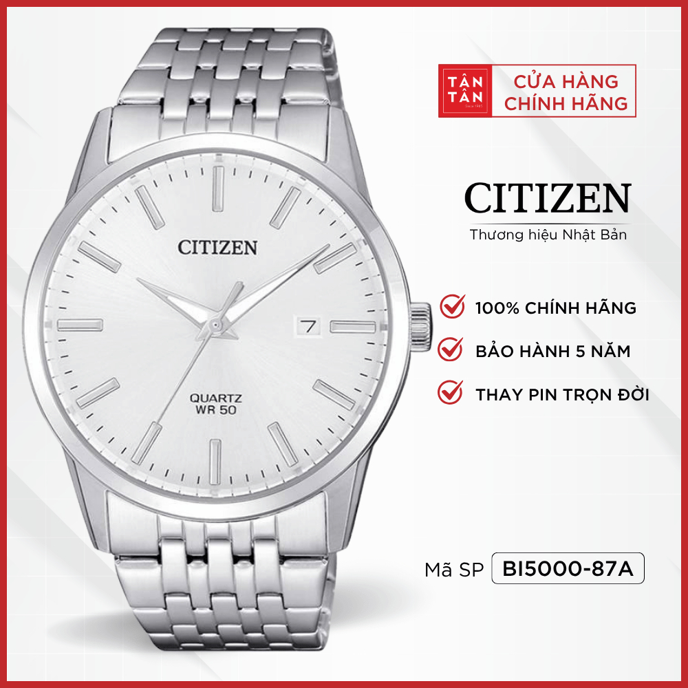Đồng Hồ Nam Citizen  BI5000-87A Quartz 39mm - Đồng Hồ Tân Tân