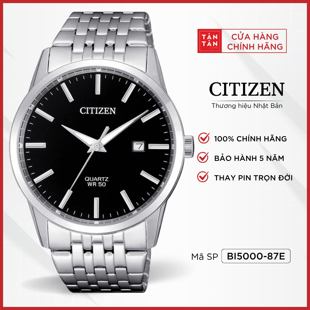Đồng Hồ Nam Citizen  BI5000-87E Quartz 39mm - Đồng Hồ Tân Tân
