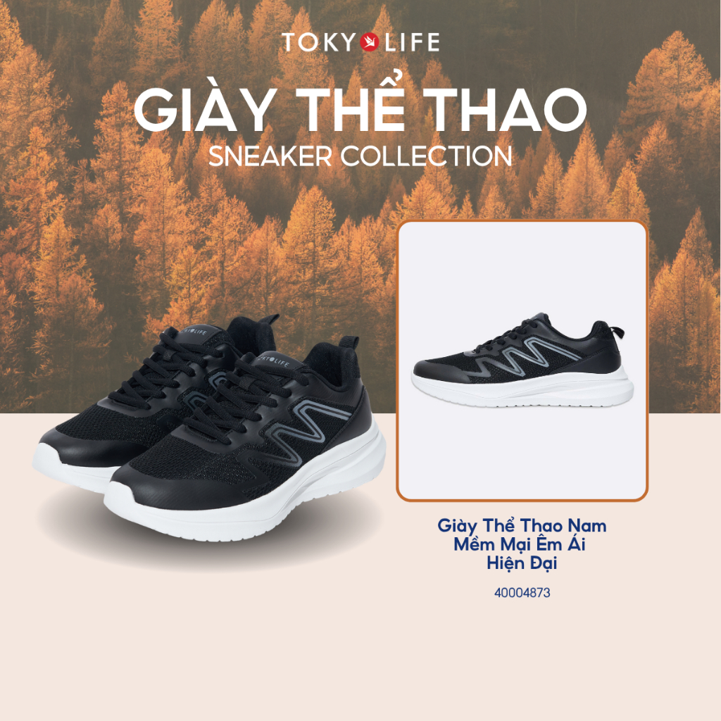 Giày thể thao nam chạy bộ siêu nhẹ TOKYOLIFE 40004873