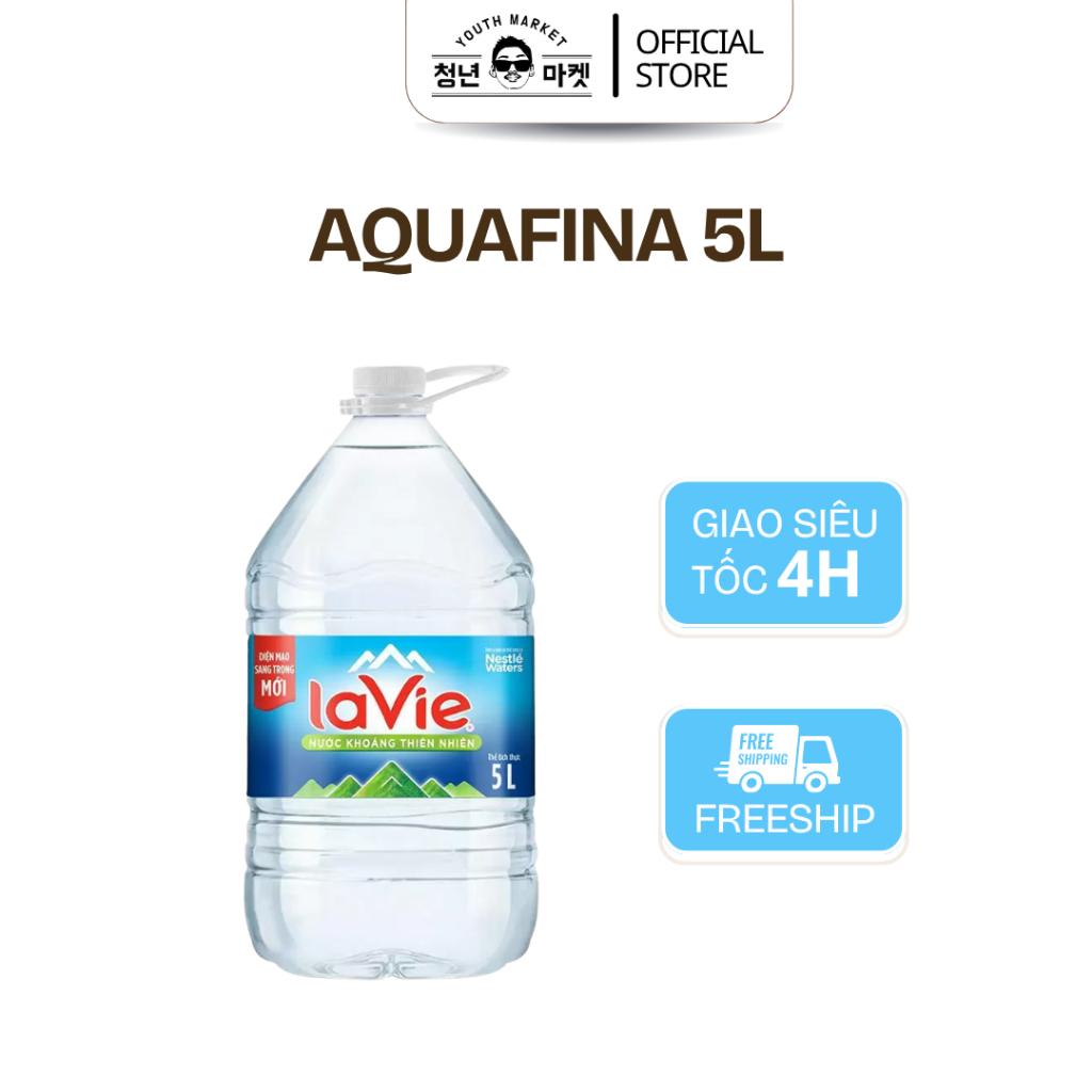 Nước Uống Tinh Khiết Aquafina Pepsico Chai 5L