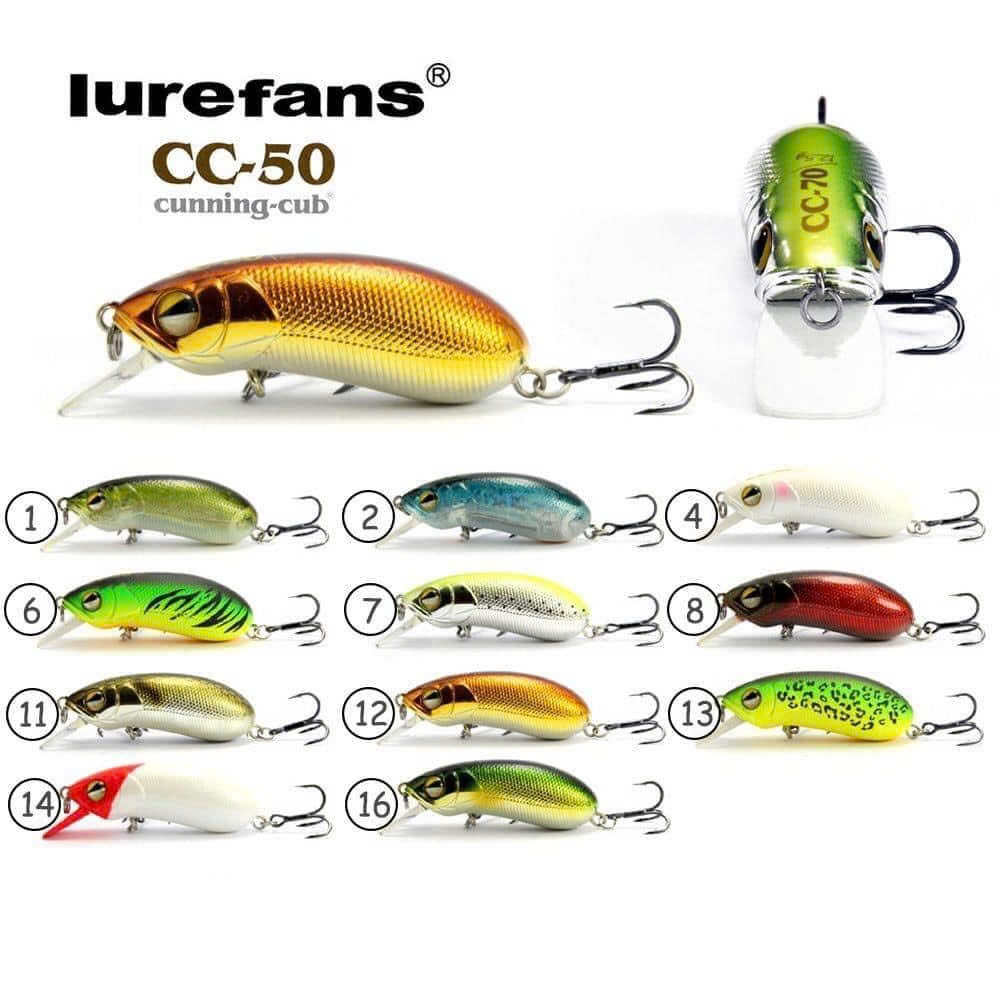 Mồi câu lure CC50 chuyên câu cá lóc , chẽm , nheo thác lác tầng lửng