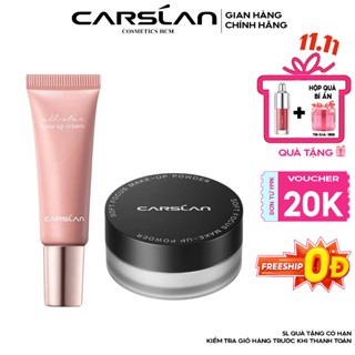  Combo Kem Nâng Tông Carslan 5g + Phấn Phủ Carslan 1g Cho Lớp Nền Mềm Mịn Không Tì Vết Lâu Trôi 24h 
