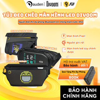  Túi đeo chéo thông minh Divoom Pixoo Slingbag hiển thị màn hình Led tích hợp app - Hàng chính hãng 