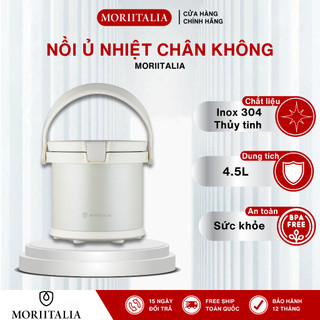  Nồi Ủ Nhiệt Chân Không Inox 304 Moriitalia 4.5L - 016018 