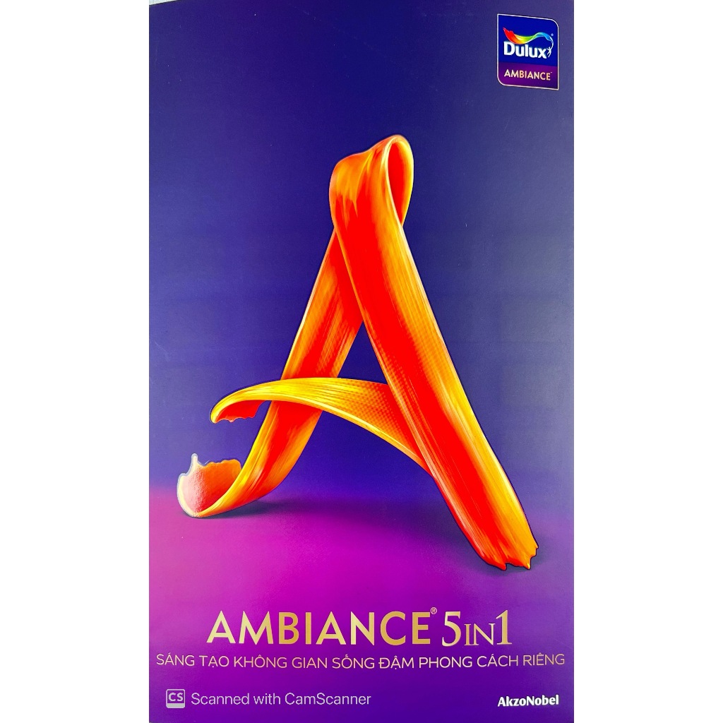 Bảng màu sơn nội thất DULUX AMBIANCE