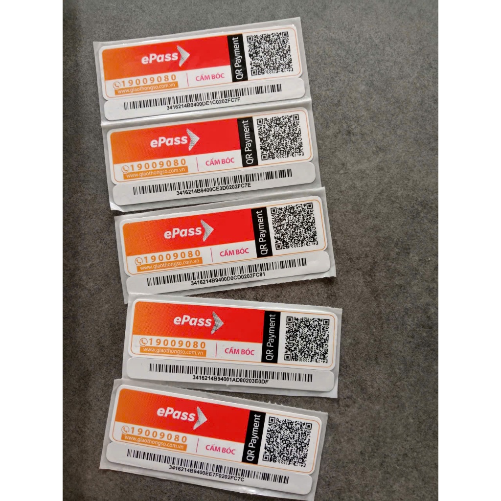 Thẻ thu phí tự động ePass dán kính