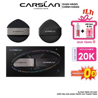  Carslan 2 Bộ Trang Điểm Spone Liquid Foundation Puff + Loose powder Puff 