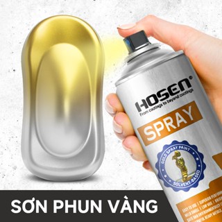  Sơn Xịt Mạ Vàng 24k 18k  HÃNG - Sơn Mạ Crom Vàng Bóng - Sơn Nhũ Vàng 450ml 