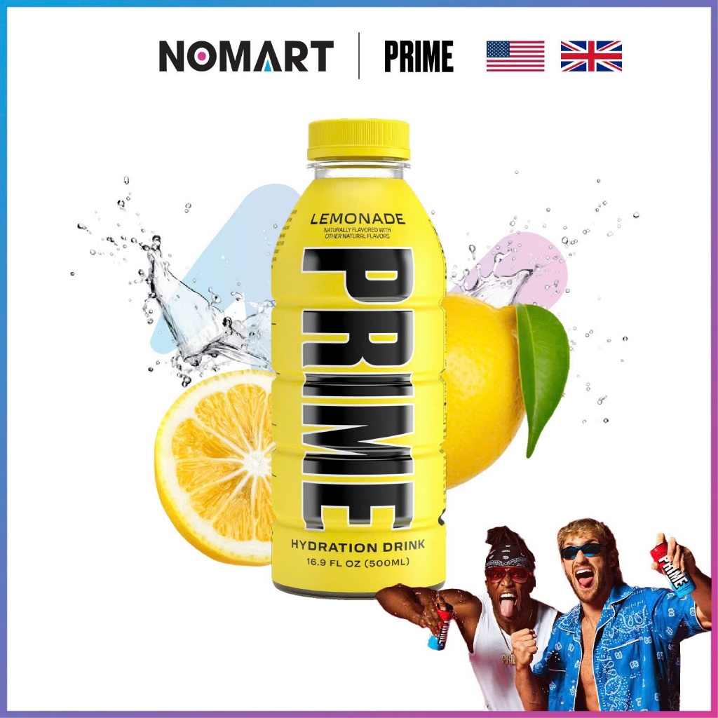 Nước Điện Giải PRIME Lemonade (Chai 500ml)