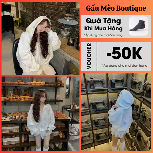 Áo Khoác Hoodie Zip Over Icon Owner_Áo Khoác Boxy in Chữ Nổi Kiểu Unisex From Rộng Cotton Nỉ Bông Nó
