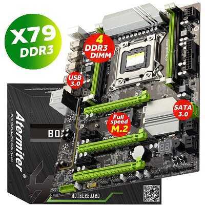 Mainboard X79 (Socket 2011) - Chạy CPU Xeon E5 v1/v2, 4 Khe RAM DDR3 ECC, Chuyên Render, Giả Lập, Bu