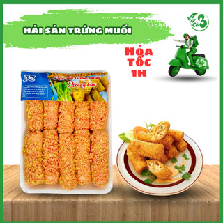[Hỏa Tốc 1H] Chả Giò Hải Sản Trứng Muối Hoàng Kim 10 Cây - Giòn Rụm Thơm Ngon