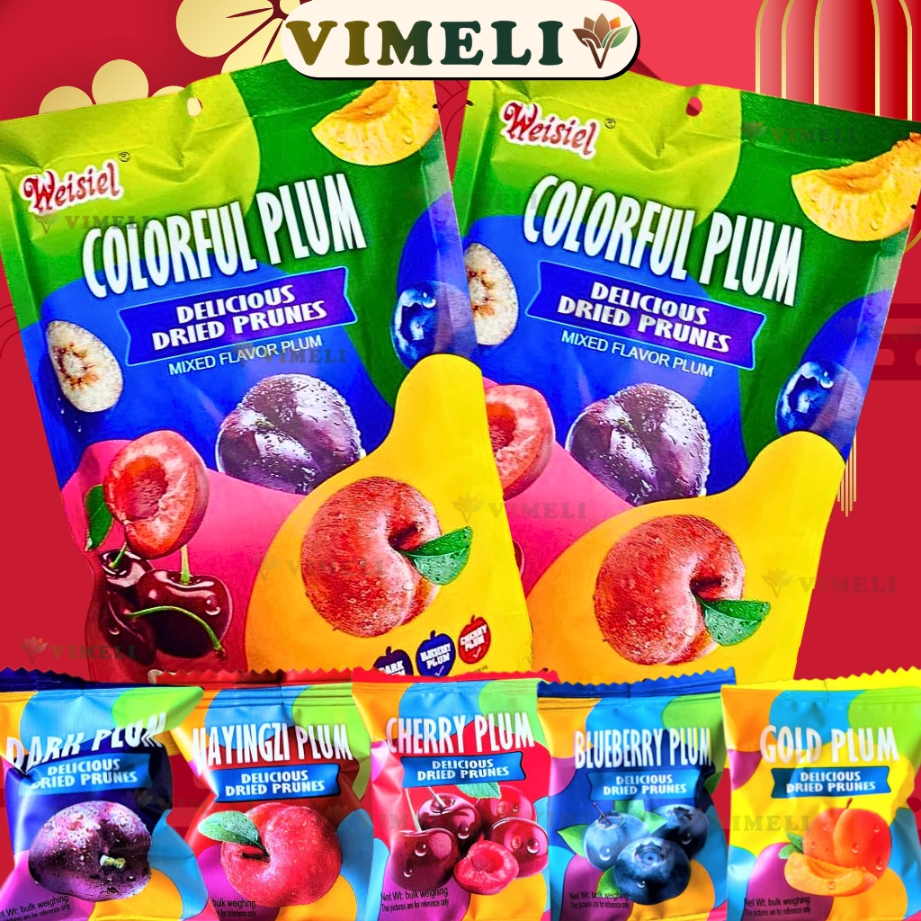 Ô Mai Xí Muội Mix Nhiều Vị Trái Cây Plum Weisiel - Ô Mai Xí Muội Mix Vị Trái Cây Chua Ngọt - Kẹo Tết