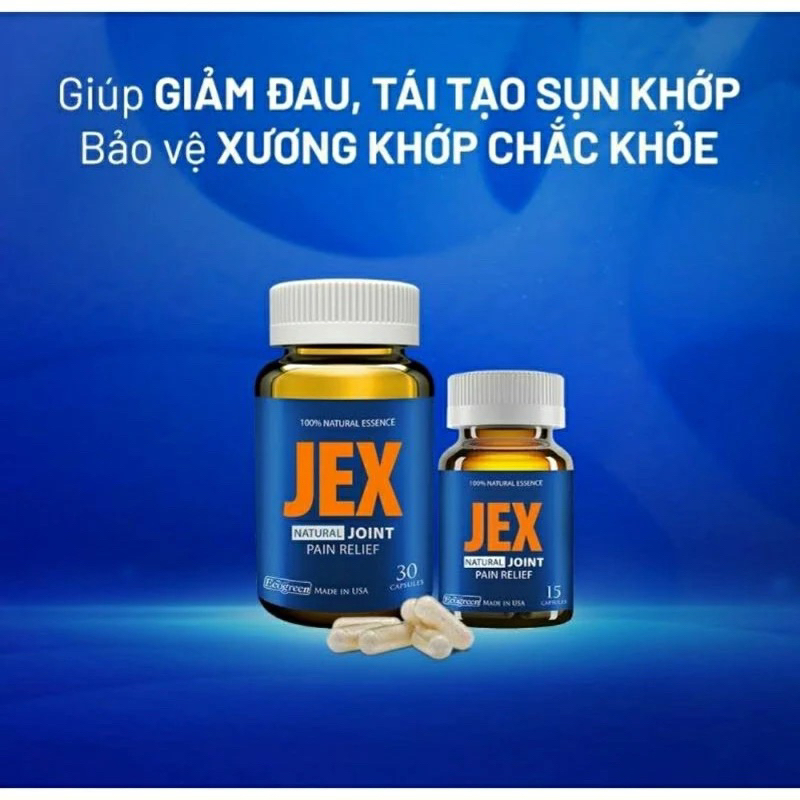 jex max bổ khớp, tái tạo sụn khớp( Mua 4 tặng 1)-Lọ 30 viên(Mẫu Mới)