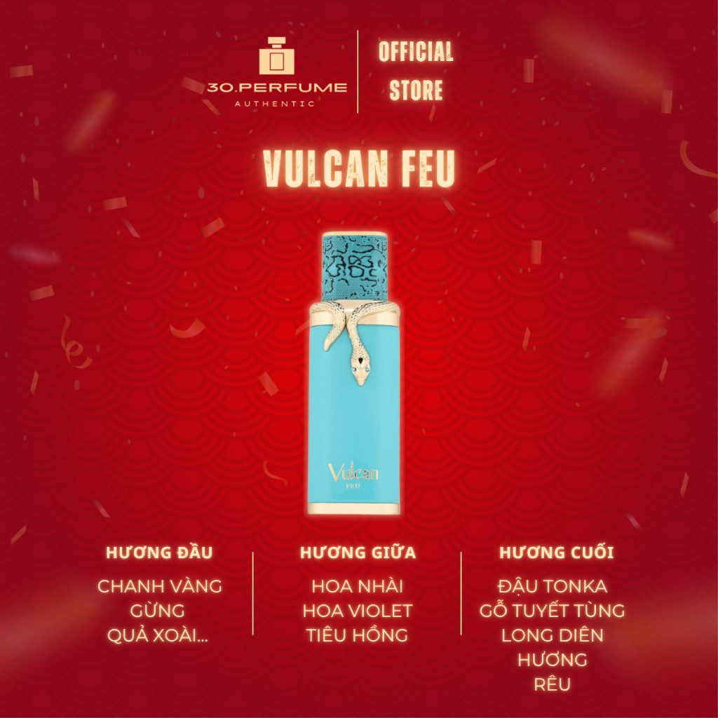 [30.PERFUME] Nước Hoa Unisex Vulcan Feu 10/20ml