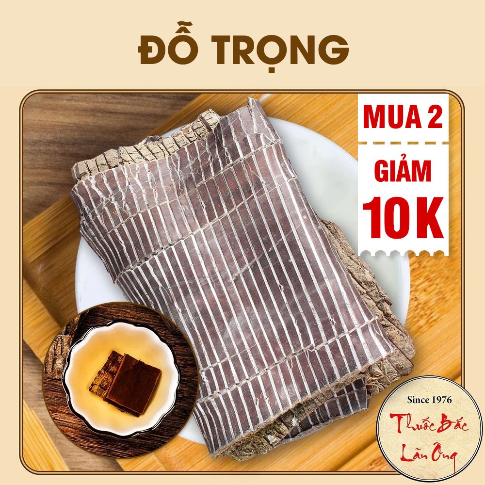 Đỗ trọng bắc 1kg, miếng to, dập sợi đẹp, khô, thơm - Lãn Ông