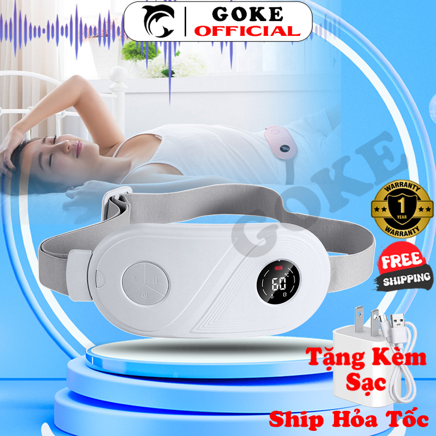 Máy Massage Chườm Nóng Giảm Đau Bụng Kinh ELISE AFS.2105 - Đai massage bụng lưng - Quà Tặng Bạn Gái