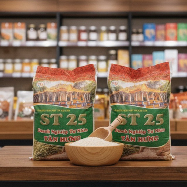 Gạo ST25 Tân Hưng 10kg, Gạo ST25 ngon nhất thế giới