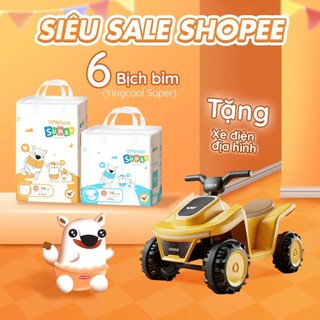  Bỉm Yingcool Super full size - combo mua 06 bịch Tặng 1 Xe Điện Địa Hình 