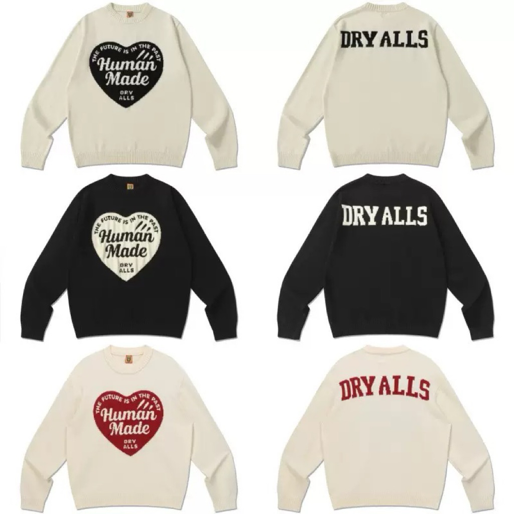 Áo len human made dày dặn mặc hàng ngày