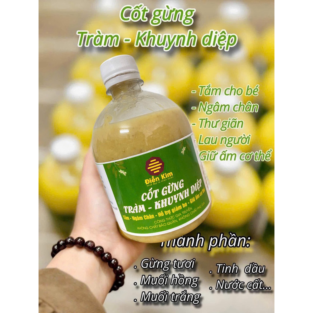 Combo 2 chai Cốt Gừng Tràm Khuynh Diệp 500ml_ Phương Anh Babymart