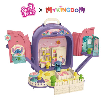 Đồ Chơi Balo 2 Mặt Trang Điểm Và Phòng Ngủ Stitch SWEET HEART SH10306