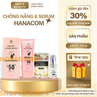  KEM CHỐNG NẮNG HANACOM 65G + SERUM HA-MESO 25ML DN PLUS PHÙ HỢP VỚI MỌI LOẠI DA 