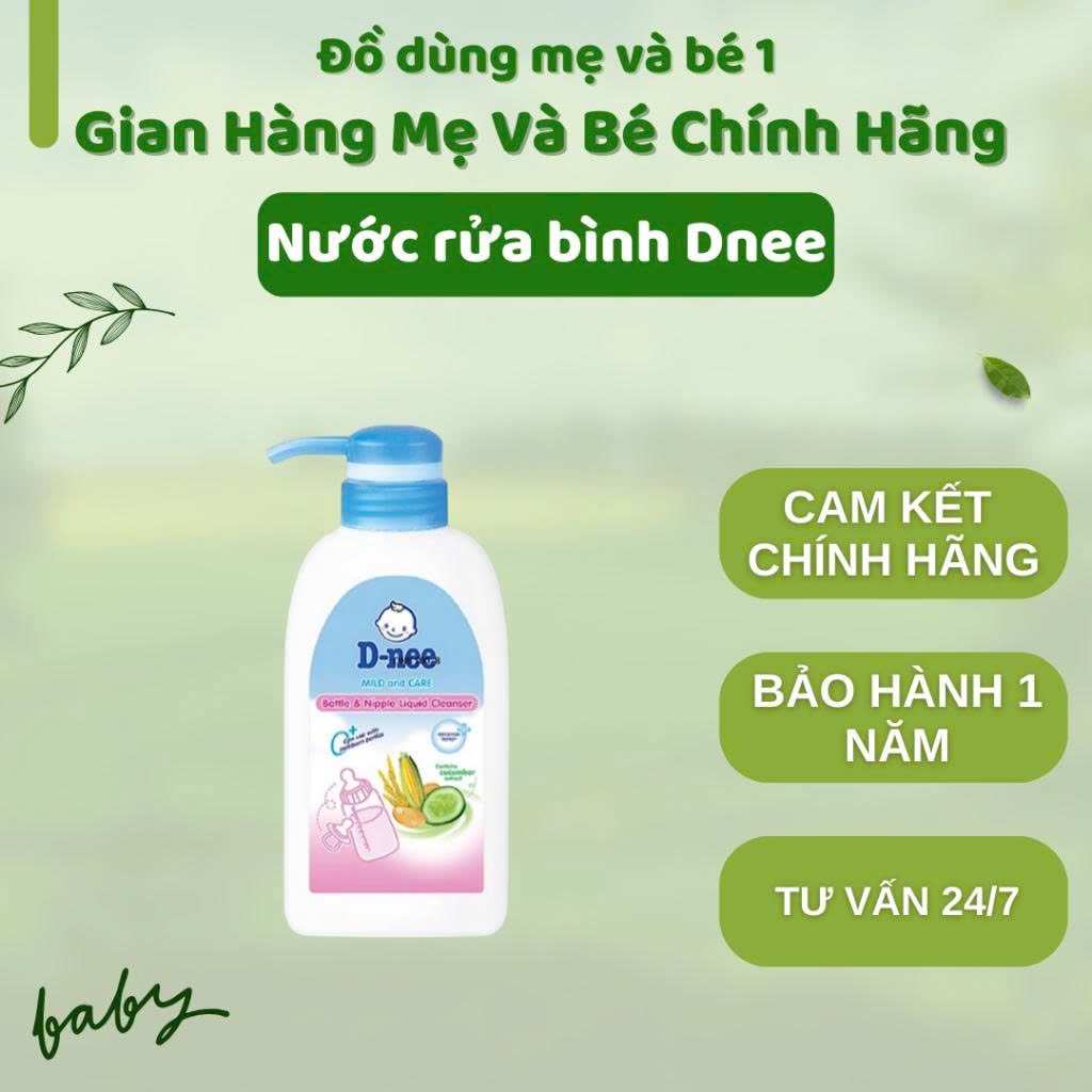 Chai Nước rửa bình sữa và rau củ quả Dnee