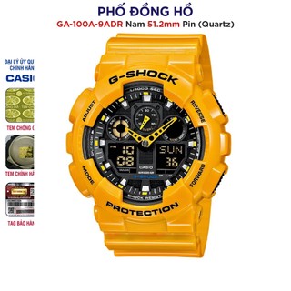 Đồng hồ nam dây nhựa g-shock casio chính hãng anh khuê ga-100a-9adr