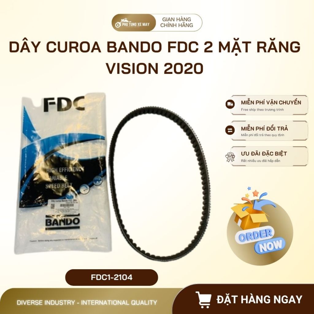 Dây Curoa Bando FDC 2 Mặt Răng Vision 2020 (793-20.8) Chuẩn KOJ/K2C Chính Hãng