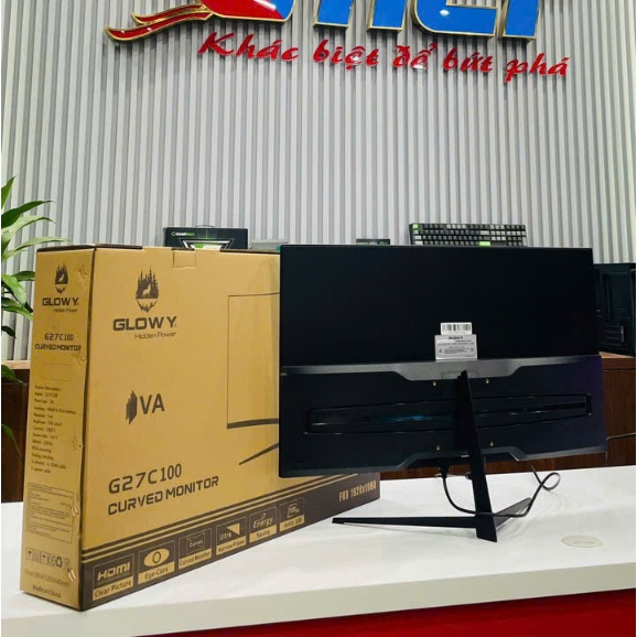 Màn hình GLOWY 100Hz, Model G27C100 | Bảo hành 36 Tháng !!! | BigBuy360 - bigbuy360.vn