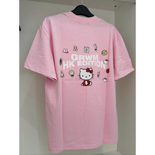  Áo thun nữ in Kitty GRWM màu hồng phấn siêu cute 