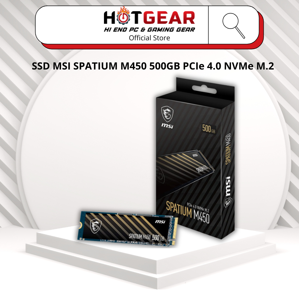 SSD MSI SPATIUM M450 500GB PCIe 4.0 NVMe M.2