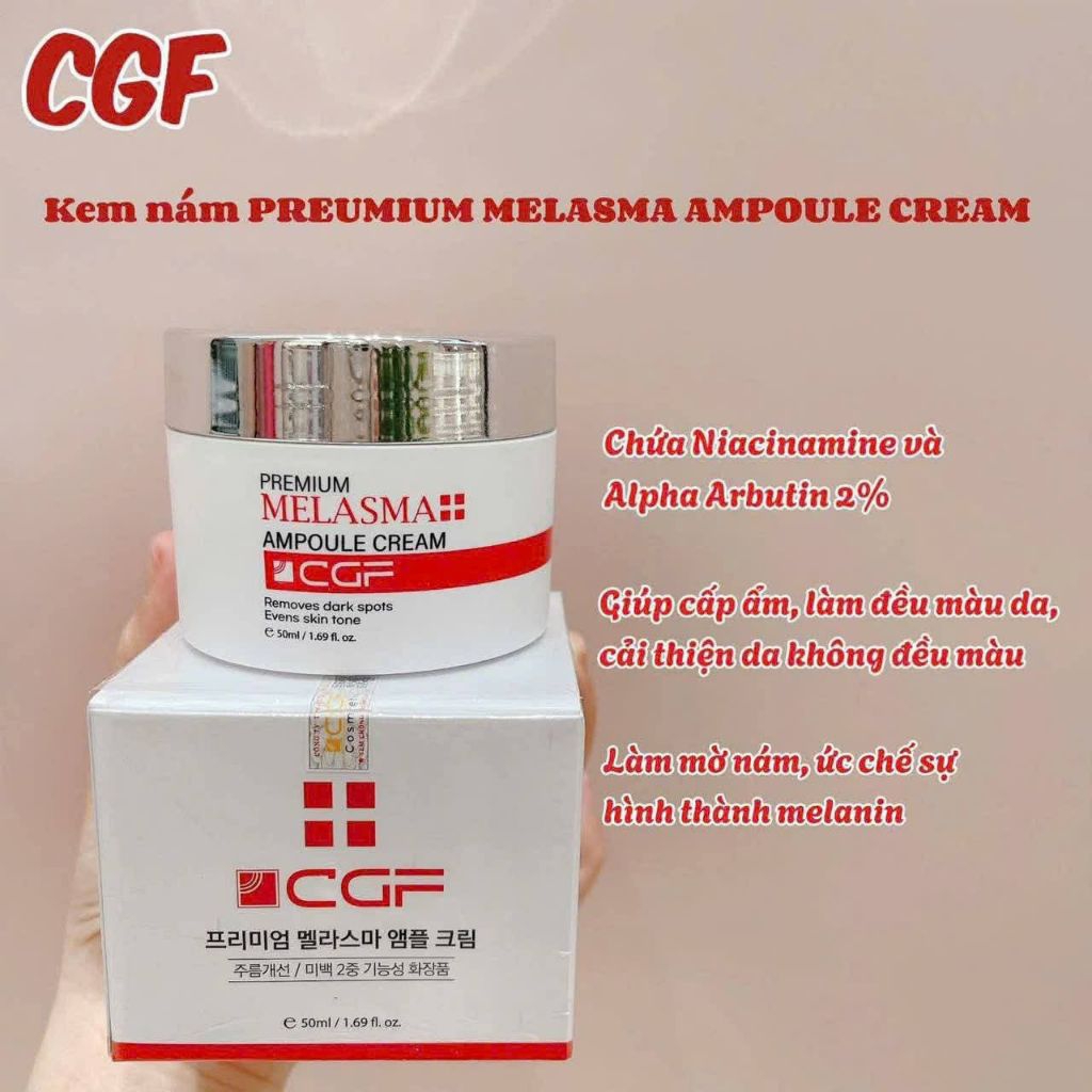 Kem Nám Anh Đào CGF Melasma Ampoule Cream lọ 30g - Giảm Nám, Tàn Nhang, Tăng Sinh Collagen và Elasti