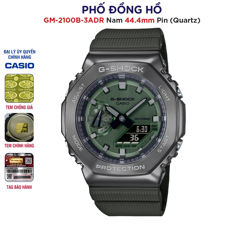 Đồng hồ G-Shock Casio Anh Khuê bảo hành 5 năm GM-2100B-3ADR