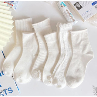   Peinn  Tất cổ cao nữ chất liệu cotton thoáng khí phong cách lolita dễ thương 