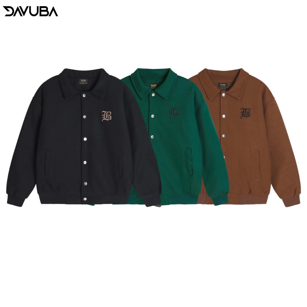 [PASS] DAVUBA  - Áo Khoác Varsity Dreams Dạ Chần Bông 3 Lớp Dày Dặn Unisex Form Oversized Localbrand