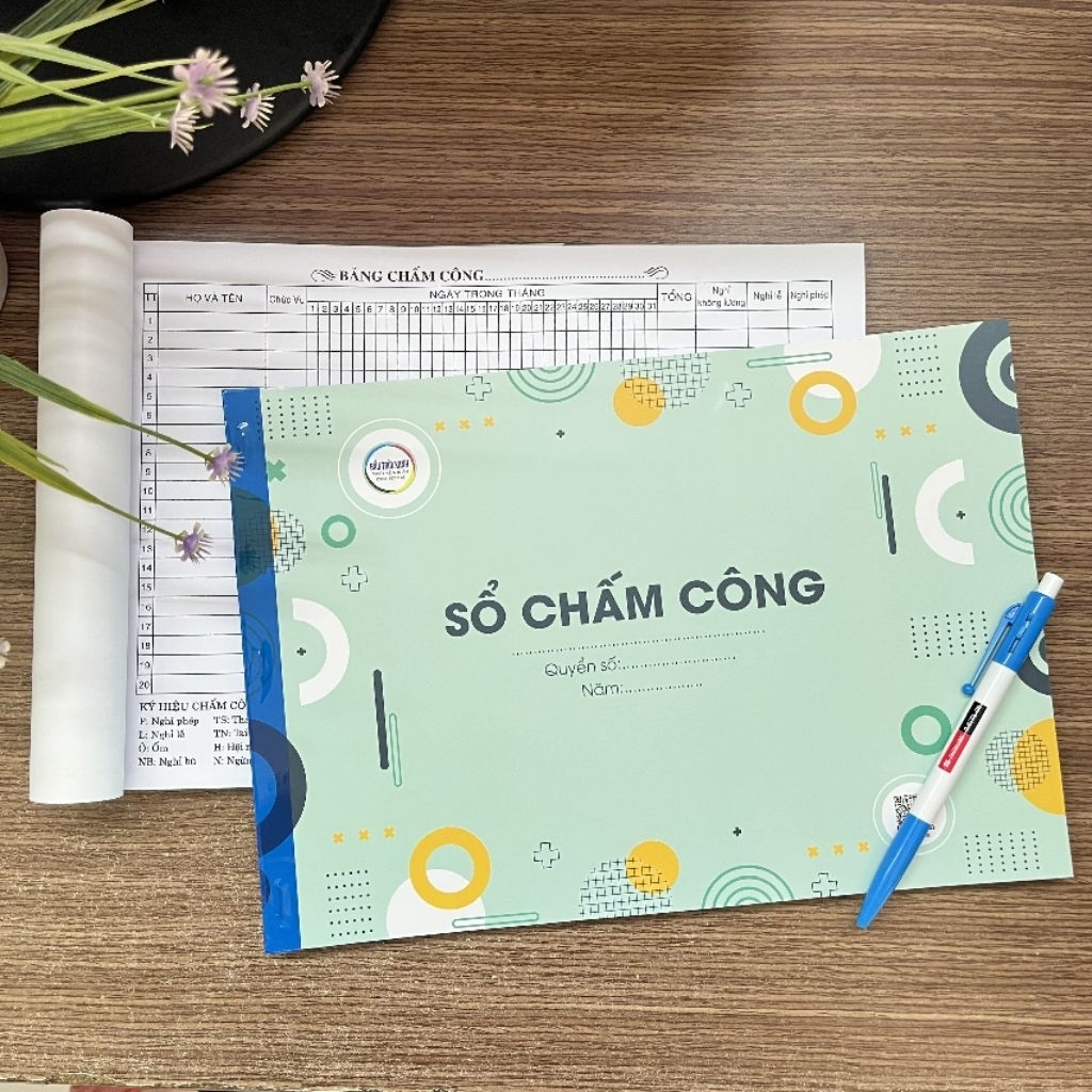 Sổ chấm công A4 - 100 tờ/quyển
