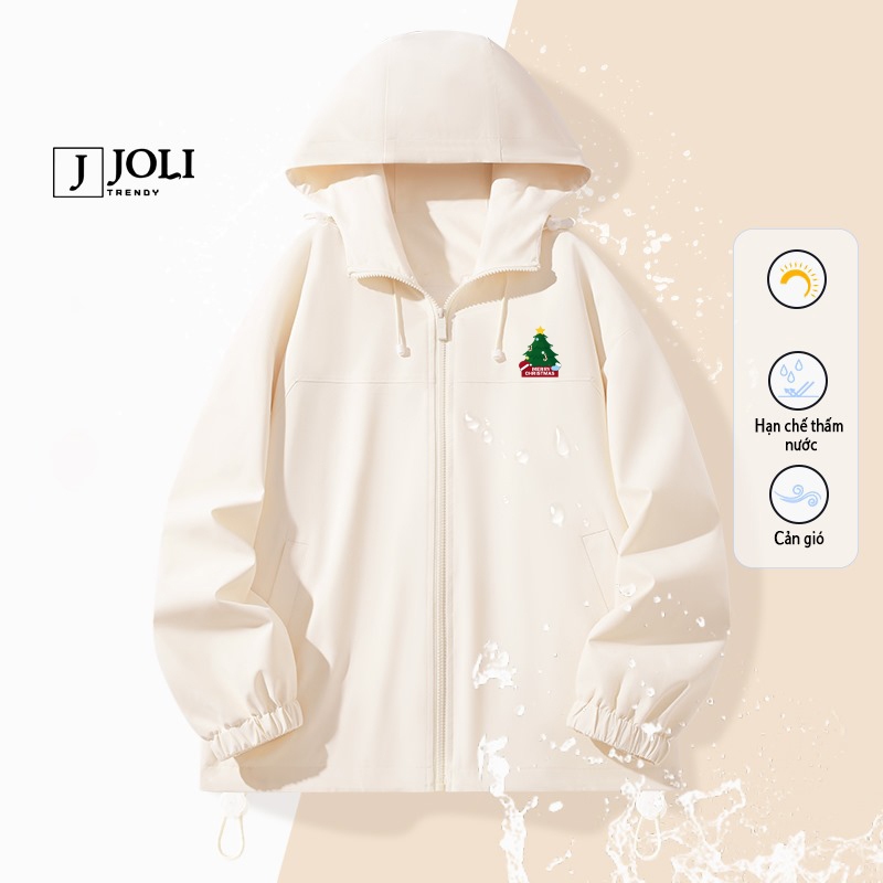 Áo Khoác Gió Nam Nữ Mũ Cao Cấp 2 Lớp JOLI Mã BST01 Chống Nước Chống Nắng Form Rộng Kiểu Dáng Unisex J Joli Trendy | BigBuy360 - bigbuy360.vn