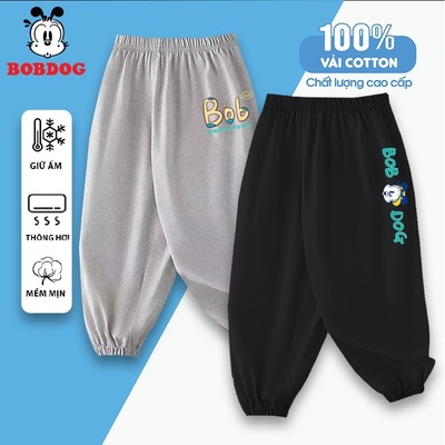 Quần dài bé trai BOBDOG dáng jogger chất thun co giãn mềm mịn in hình cute ngộ nghĩnh cho bé