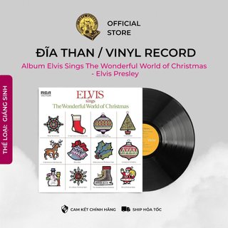 Đĩa than giáng sinh album Elvis Sings The Wonderful World of Christmas - Elvis Presley vinyl record