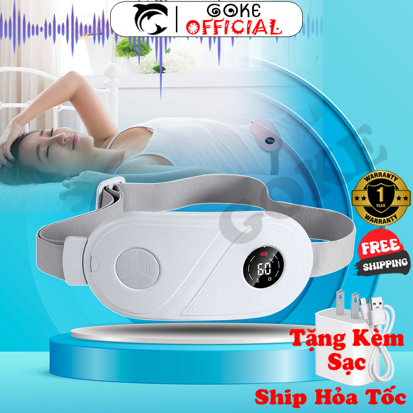 Máy Massage Chườm Nóng Giảm Đau Bụng Kinh ELISE WY.N04 - Đai massage bụng lưng - Quà Tặng Bạn Gái