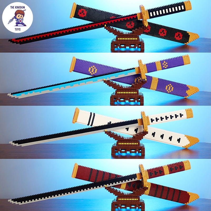 Đồ Chơi Lắp Ráp LINKGO Mô Hình Thanh Kiếm Enma / Wado / Kitetsu Của Zoro Trong Đảo Hải Tặc One Piece