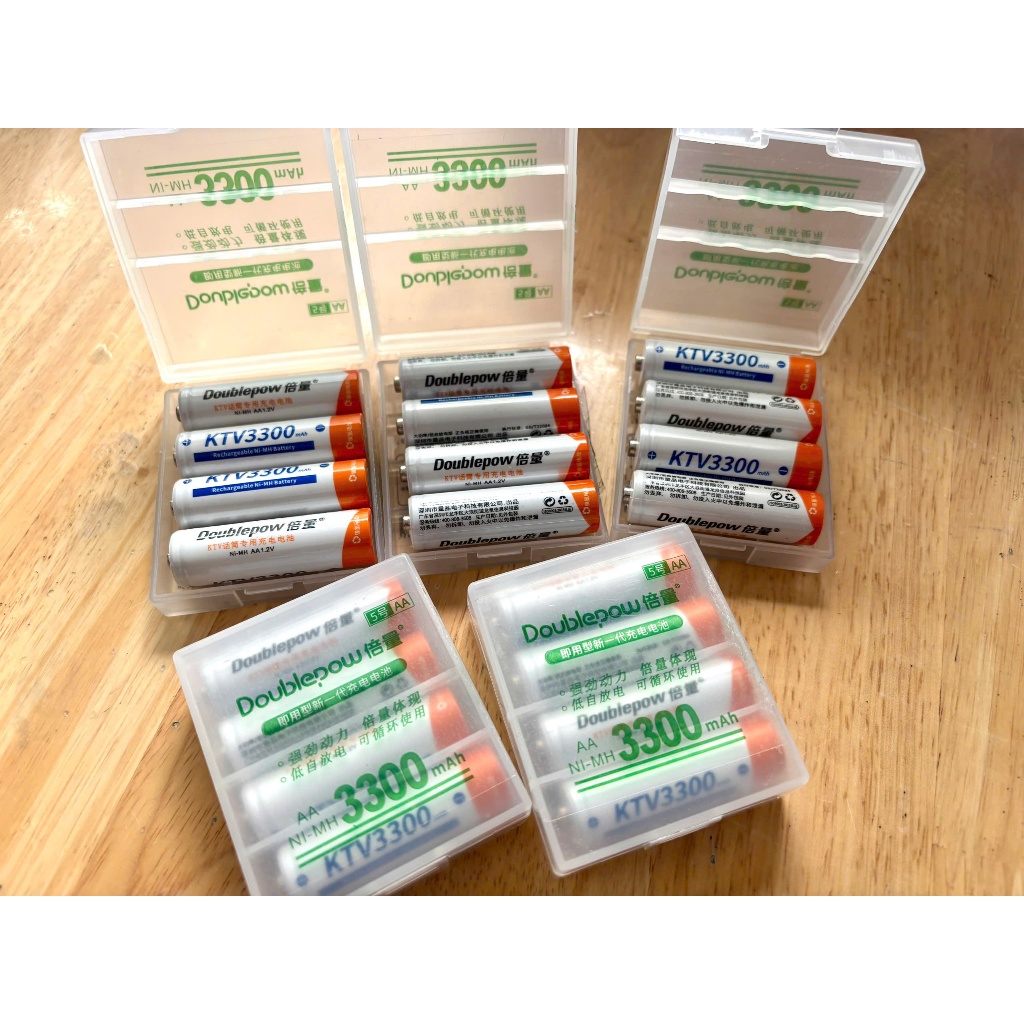 COMBO 5 hộp Pin sạc DoublePow 3300mAh
