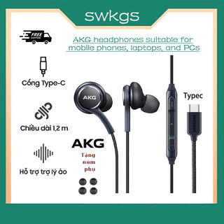 Tai nghe Samsung AKG chính hãng Jack và Type C có dây có mic 