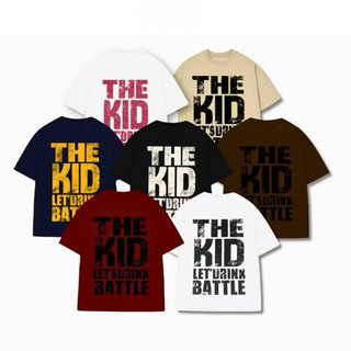 Áo thun tay lỡ unisex form rộng THE KID, Áo phông nam nữ ulzzang
