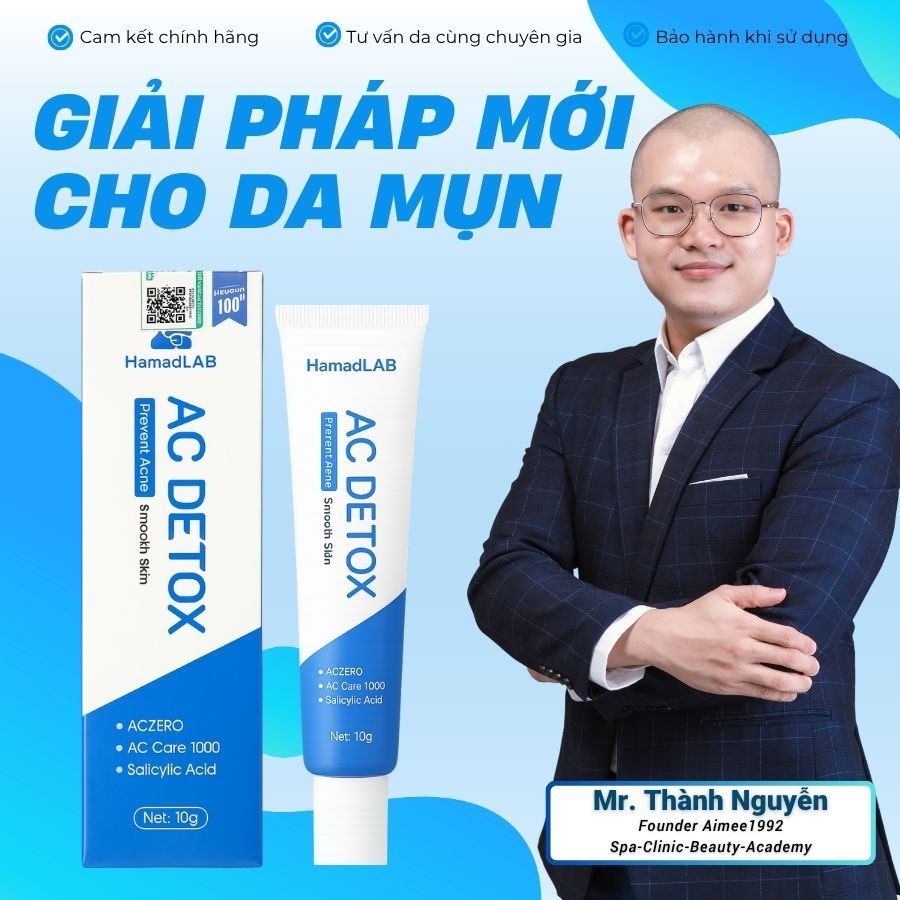 Serum Chăm Sóc Da Mụn AC DETOX HamadLAB Prevent Acne Smooth Skin 10g